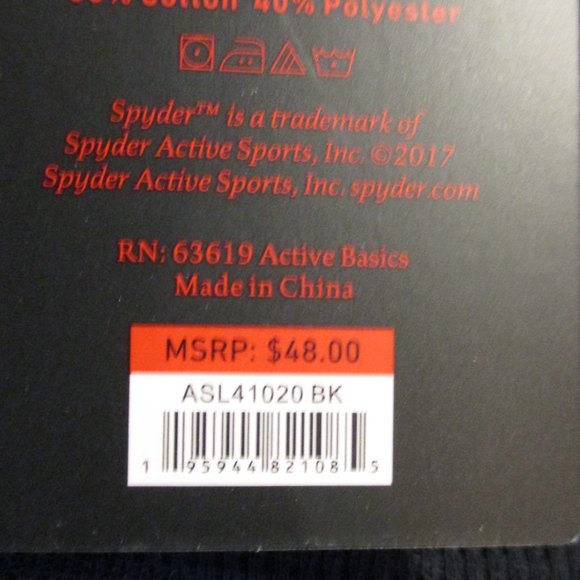 Spyder NEW Men Small Black Warm Long Sleeve Travel Vacation Outdoors Shirt - Picture 7 of 8